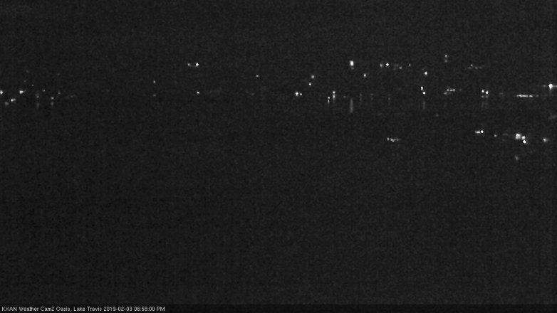 Lake Travis webcam, February 3, 2019 6:00 PM CT