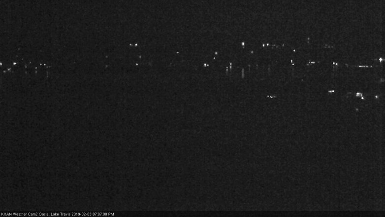 Lake Travis webcam, February 3, 2019 6:10 PM CT