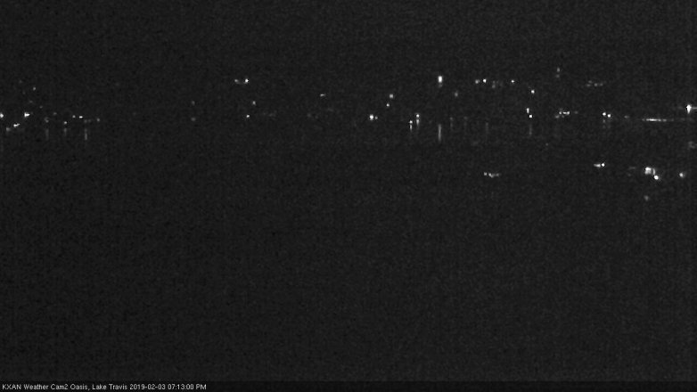Lake Travis webcam, February 3, 2019 6:15 PM CT
