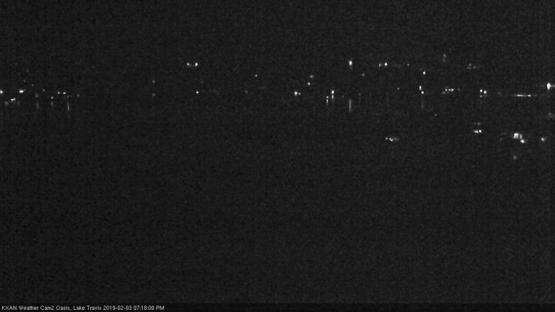 Lake Travis webcam, February 3, 2019 6:20 PM CT