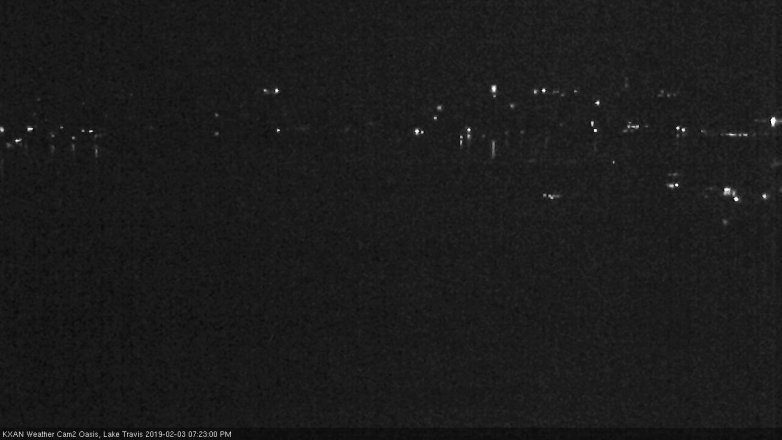 Lake Travis webcam, February 3, 2019 6:25 PM CT