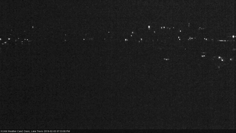 Lake Travis webcam, February 3, 2019 6:35 PM CT