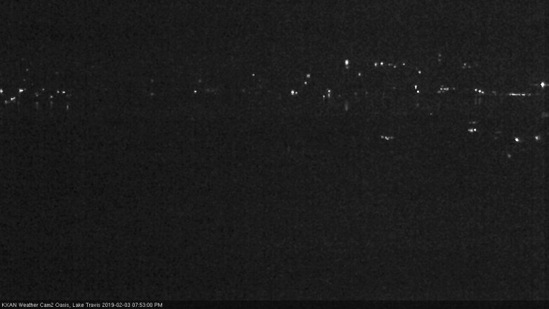 Lake Travis webcam, February 3, 2019 6:55 PM CT