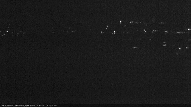 Lake Travis webcam, February 3, 2019 7:40 PM CT