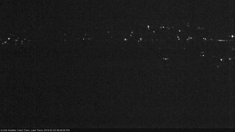 Lake Travis webcam, February 3, 2019 7:50 PM CT