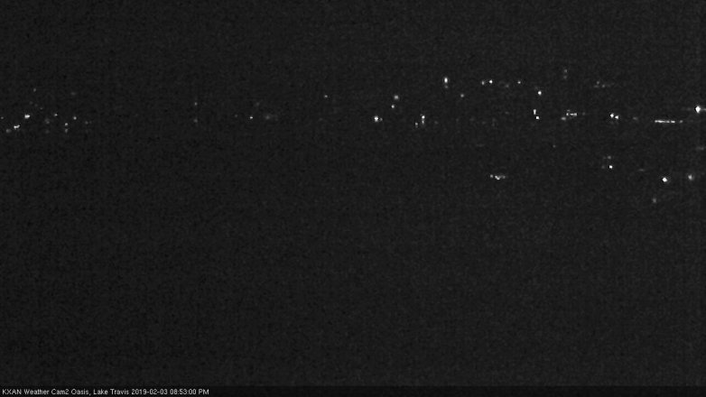Lake Travis webcam, February 3, 2019 7:55 PM CT