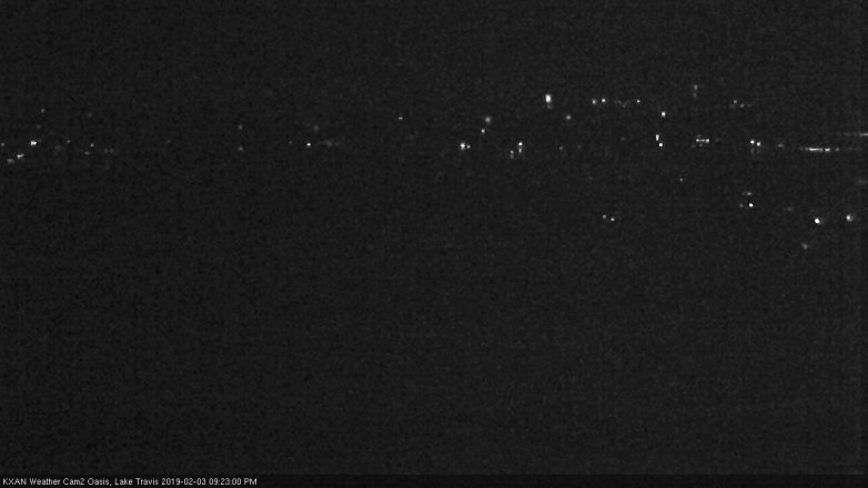 Lake Travis webcam, February 3, 2019 8:25 PM CT
