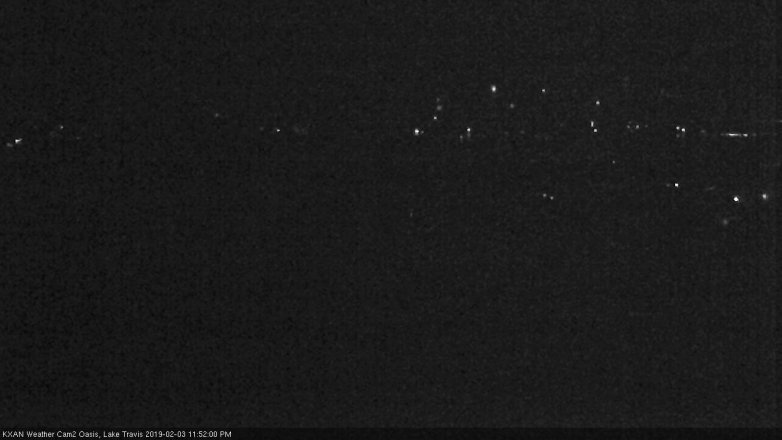 Lake Travis webcam, February 3, 2019 10:55 PM CT