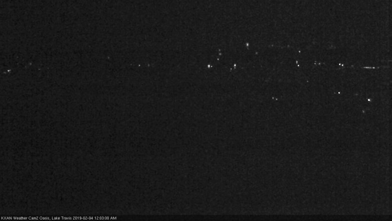 Lake Travis webcam, February 3, 2019 11:05 PM CT
