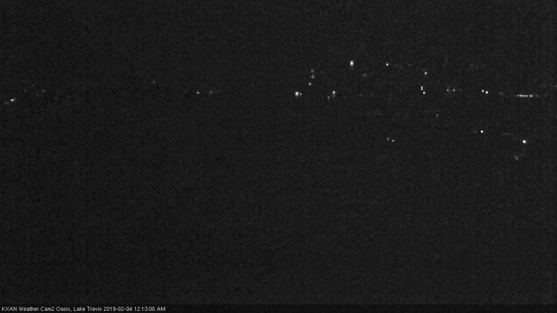 Lake Travis webcam, February 3, 2019 11:15 PM CT