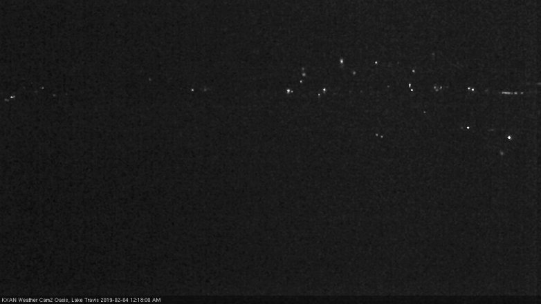 Lake Travis webcam, February 3, 2019 11:20 PM CT
