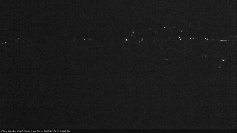 Lake Travis webcam, February 3, 2019 11:25 PM CT
