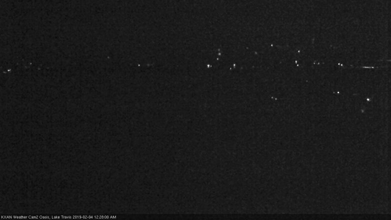 Lake Travis webcam, February 3, 2019 11:30 PM CT