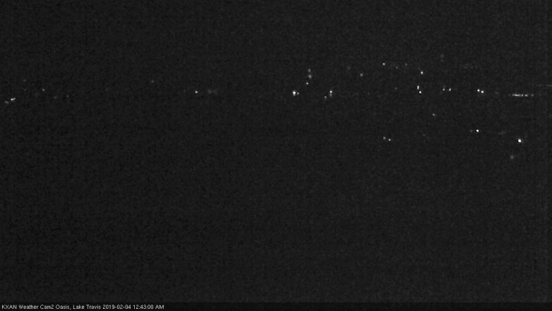Lake Travis webcam, February 3, 2019 11:45 PM CT