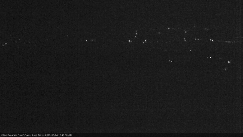Lake Travis webcam, February 3, 2019 11:50 PM CT