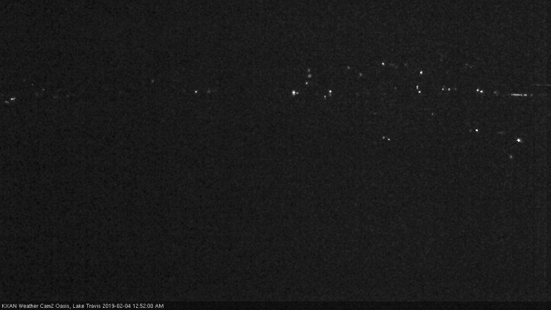 Lake Travis webcam, February 3, 2019 11:55 PM CT