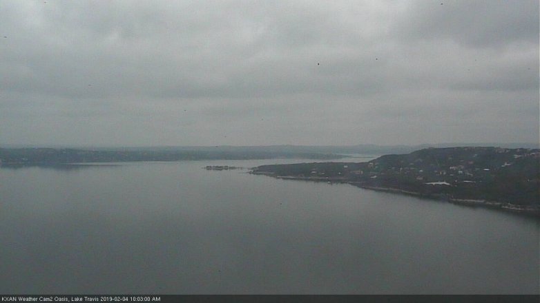 Lake Travis webcam, February 4, 2019 9:05 AM CT