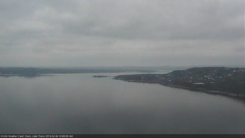 Lake Travis webcam, February 4, 2019 9:10 AM CT