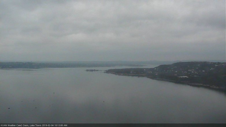 Lake Travis webcam, February 4, 2019 9:15 AM CT