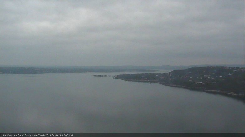 Lake Travis webcam, February 4, 2019 9:25 AM CT