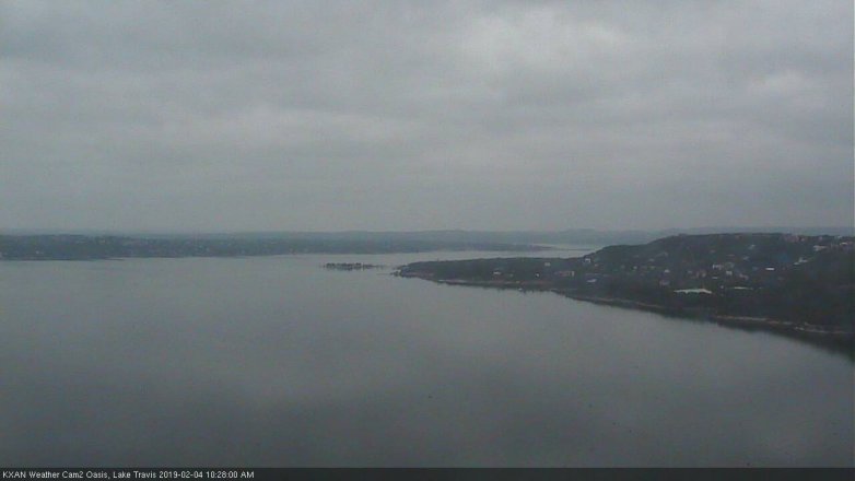 Lake Travis webcam, February 4, 2019 9:30 AM CT