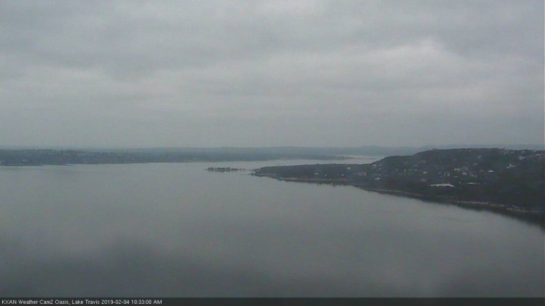 Lake Travis webcam, February 4, 2019 9:35 AM CT