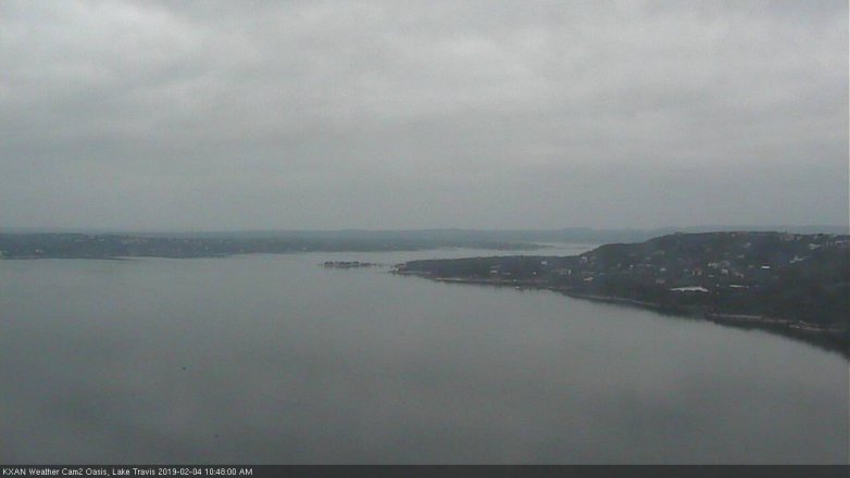 Lake Travis webcam, February 4, 2019 9:50 AM CT