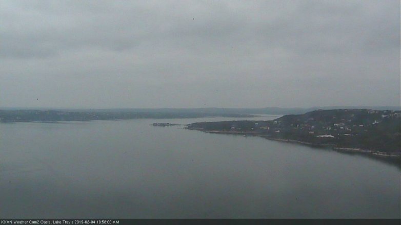 Lake Travis webcam, February 4, 2019 10:00 AM CT