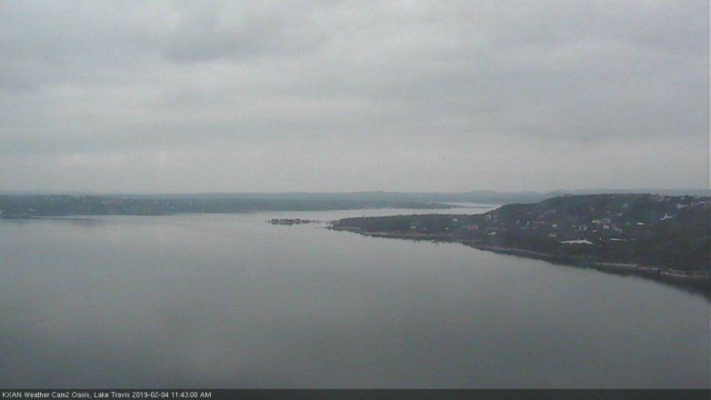 Lake Travis webcam, February 4, 2019 10:45 AM CT