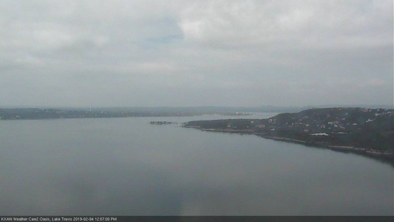Lake Travis webcam, February 4, 2019 11:10 AM CT