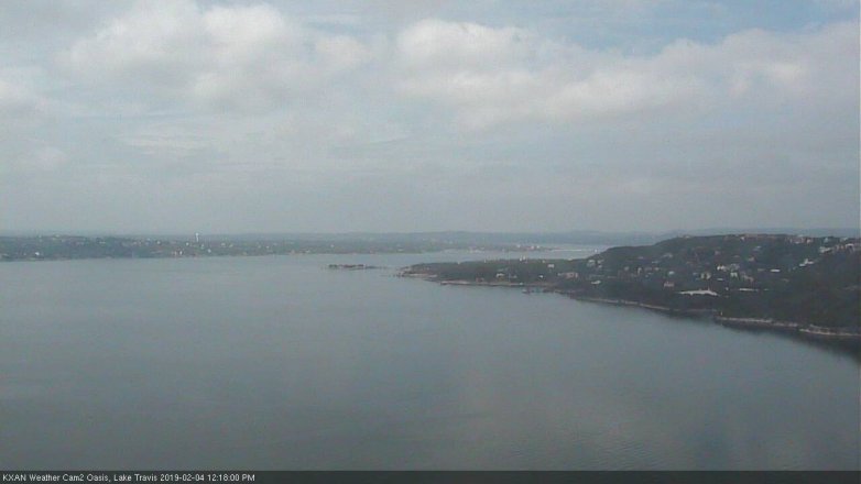 Lake Travis webcam, February 4, 2019 11:20 AM CT