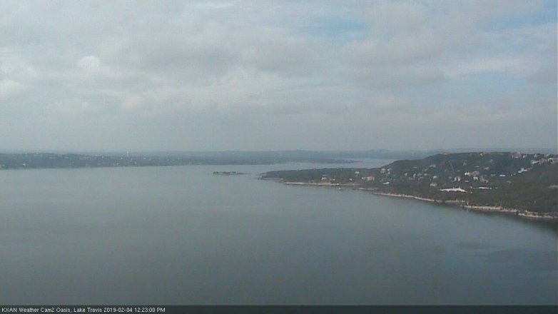 Lake Travis webcam, February 4, 2019 11:25 AM CT