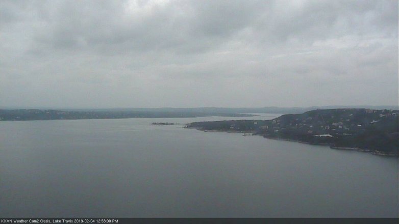 Lake Travis webcam, February 4, 2019 12:00 PM CT