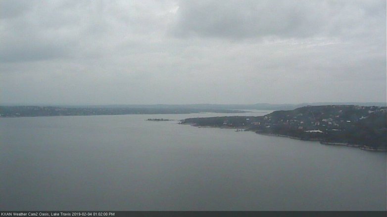 Lake Travis webcam, February 4, 2019 12:05 PM CT