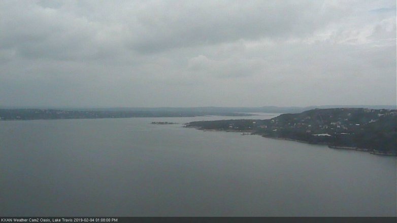 Lake Travis webcam, February 4, 2019 12:10 PM CT