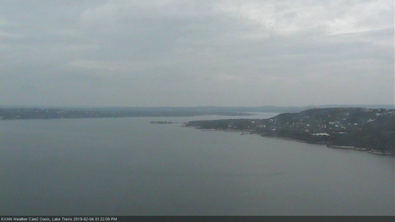 Lake Travis webcam, February 4, 2019 12:25 PM CT
