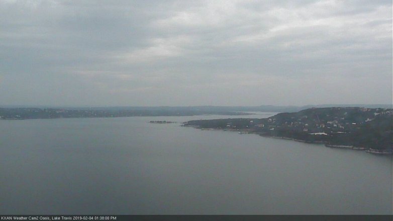 Lake Travis webcam, February 4, 2019 12:40 PM CT