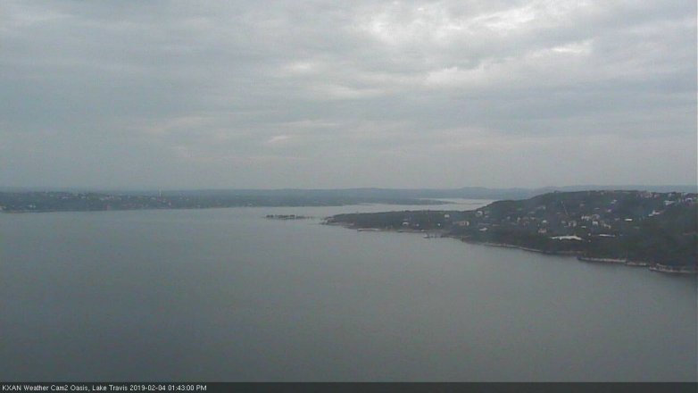 Lake Travis webcam, February 4, 2019 12:45 PM CT