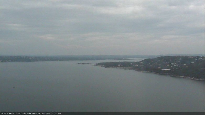 Lake Travis webcam, February 4, 2019 12:55 PM CT