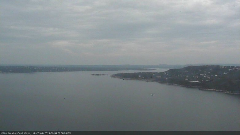Lake Travis webcam, February 4, 2019 1:00 PM CT