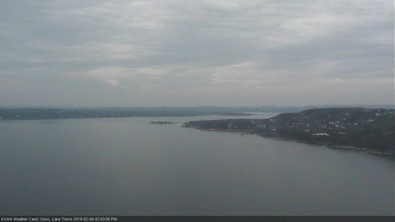 Lake Travis webcam, February 4, 2019 1:05 PM CT