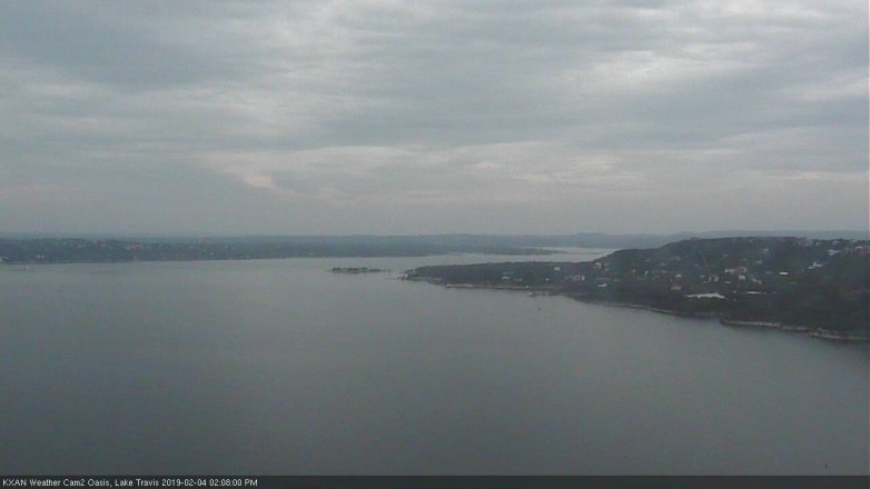Lake Travis webcam, February 4, 2019 1:10 PM CT