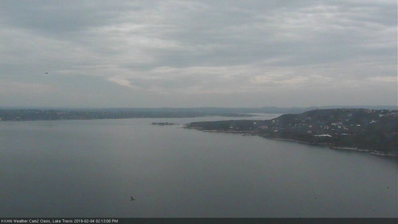 Lake Travis webcam, February 4, 2019 1:15 PM CT