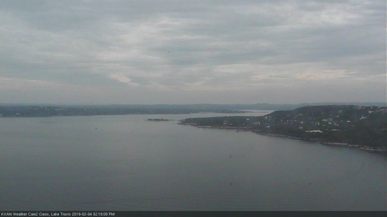 Lake Travis webcam, February 4, 2019 1:20 PM CT