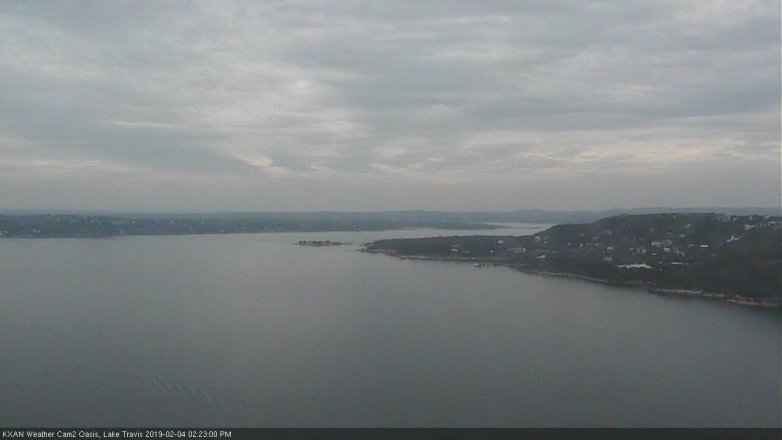 Lake Travis webcam, February 4, 2019 1:25 PM CT