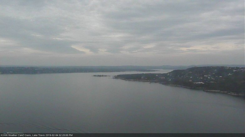 Lake Travis webcam, February 4, 2019 1:30 PM CT