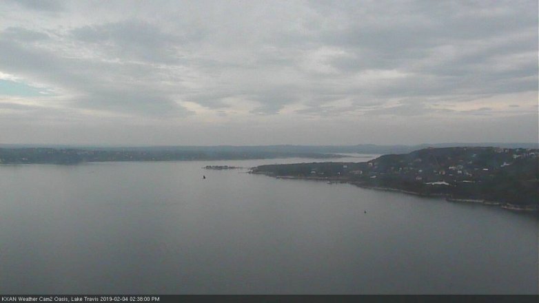 Lake Travis webcam, February 4, 2019 1:40 PM CT