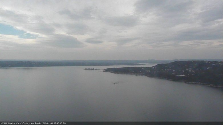 Lake Travis webcam, February 4, 2019 1:50 PM CT