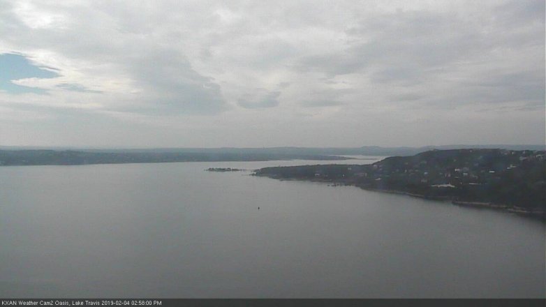 Lake Travis webcam, February 4, 2019 2:00 PM CT