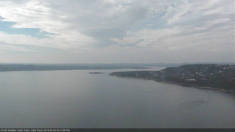 Lake Travis webcam, February 4, 2019 2:15 PM CT